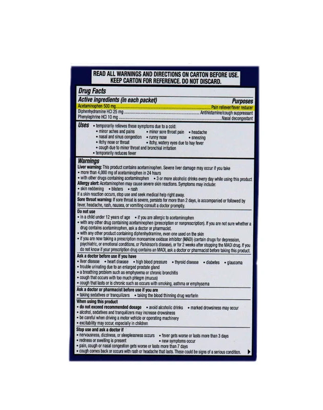 Theraflu Multi-Symptom Severe Cold Green Tea With Citrus - Pack of 6 image 0