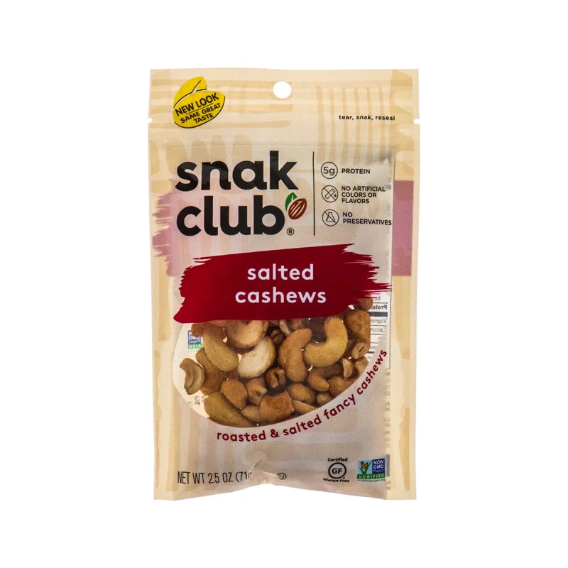Snak Club Salted Cashew Peg (Pack of 6) - 2.5 oz image 0