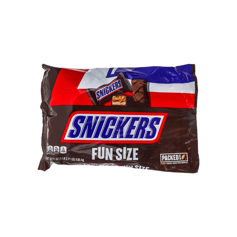Snickers Fun Size Chocolate Candy Bars Big Bag 30 Count - 18.71 oz image 0