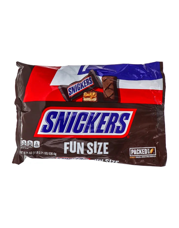 Snickers Fun Size Chocolate Candy Bars Big Bag 30 Count - 18.71 oz image 0