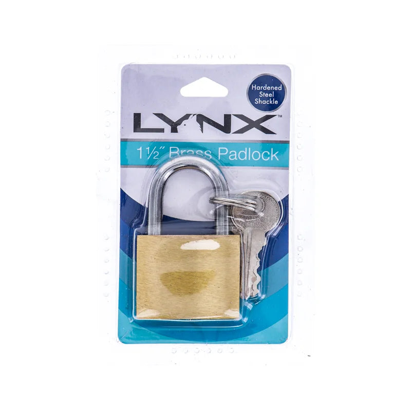 Lynx Brass Padlock 1.5 Inch - (1 Count Only) image 0