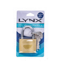 Lynx Brass Padlock 1.5 Inch - (1 Count Only) image 0