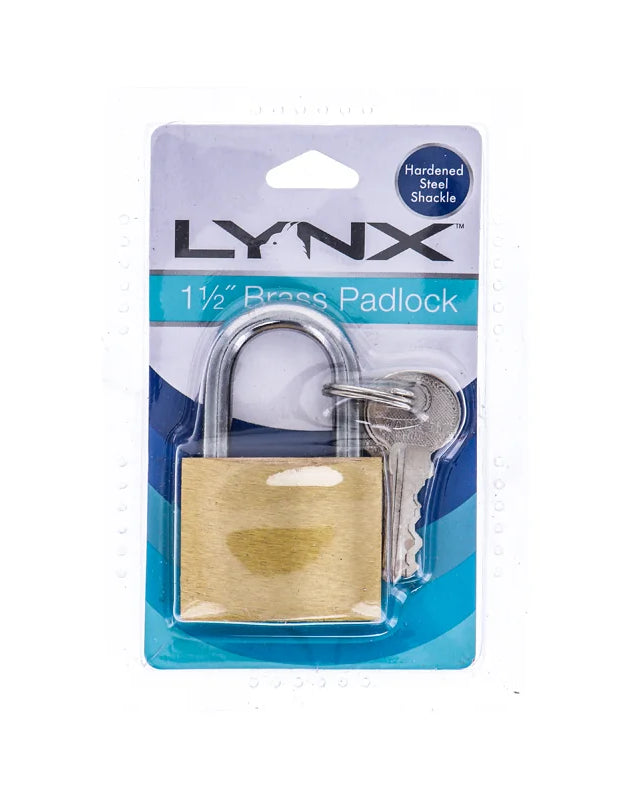 Lynx Brass Padlock 1.5 Inch - (1 Count Only) image 0