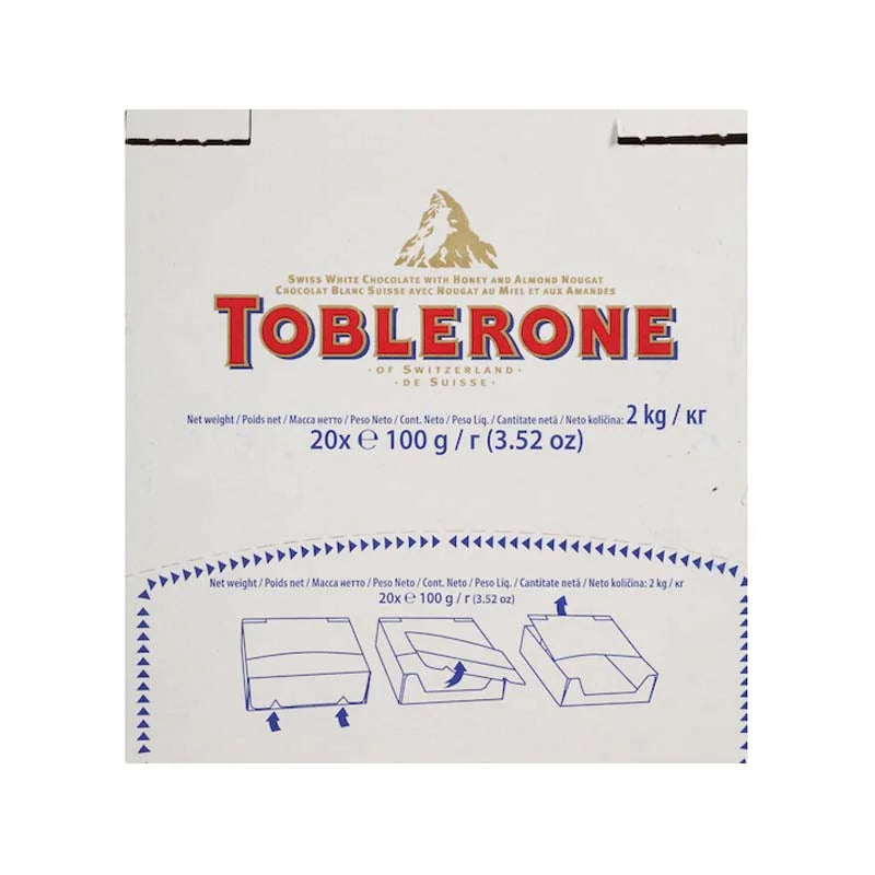 Toblerone White Chocolate XL Bar (20 Count) - 3.52 oz image 0
