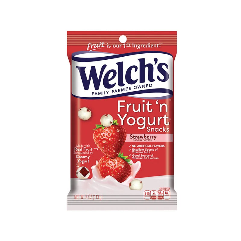 Welchs Peg Fruit N Yogurt Snack Strawberry 12 Count - 4 oz image 0