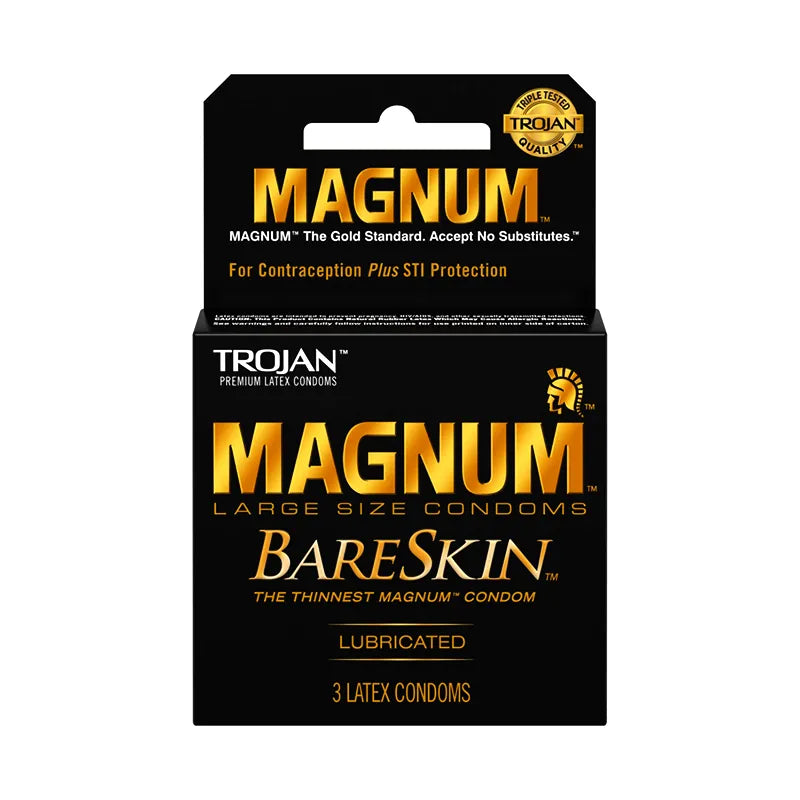 Trojan Magnum Bareskin Lubricated Condoms 6 Count - 3 pk image 0