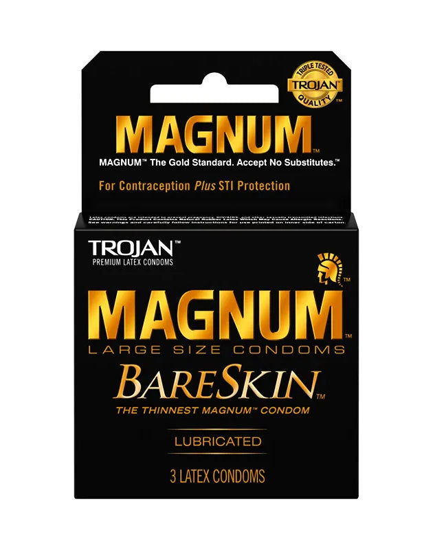 Trojan Magnum Bareskin Lubricated Condoms 6 Count - 3 pk image 0
