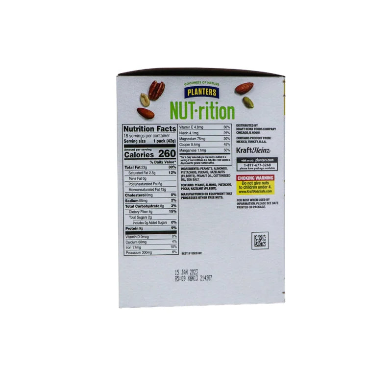 Planters Nut-Rition Heart Healthy Mix 18 Count - 1.5 oz image 2
