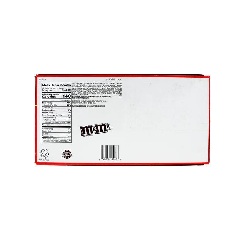 M&M's King-Size Peanut Butter Chocolate Candy 24 Count - 2.83 oz image 2