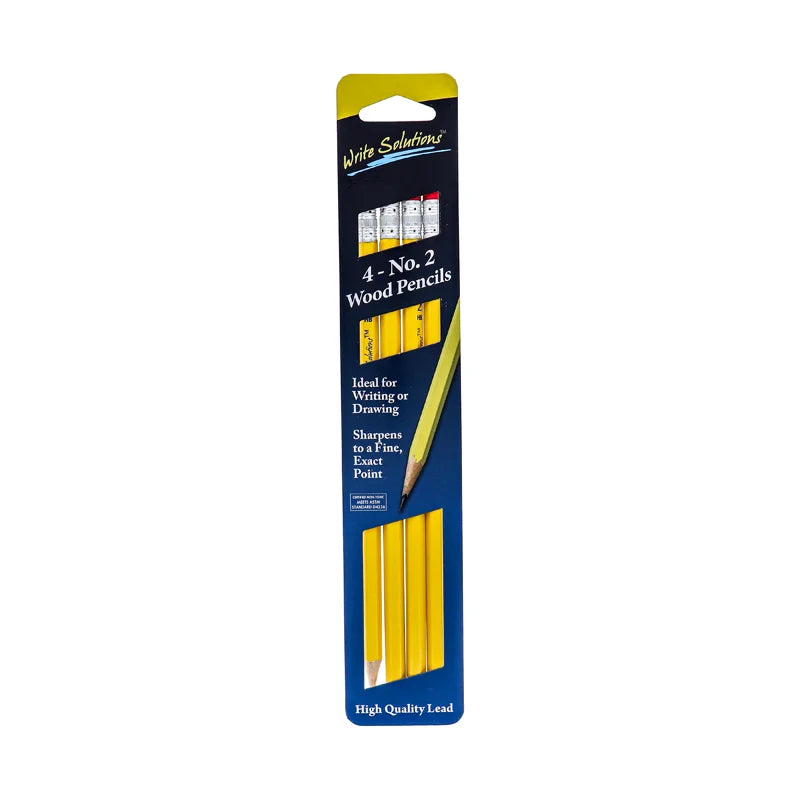 Write Solution #2 Wood Pencils - 4 Count image 0