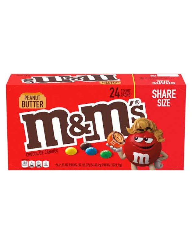 M&M's King-Size Peanut Butter Chocolate Candy 24 Count - 2.83 oz image 0