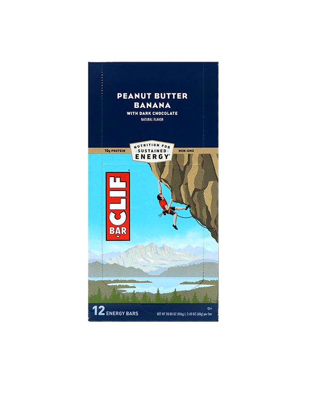 Clif Peanut Butter Dark Chocolate Banana Energy Bar 12 Count - 2.4 oz image 0