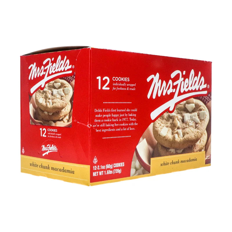 Mrs. Fields White Chunk Macadamia 12 Count - 2.1 oz image 1