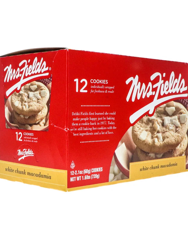 Mrs. Fields White Chunk Macadamia 12 Count - 2.1 oz image 0