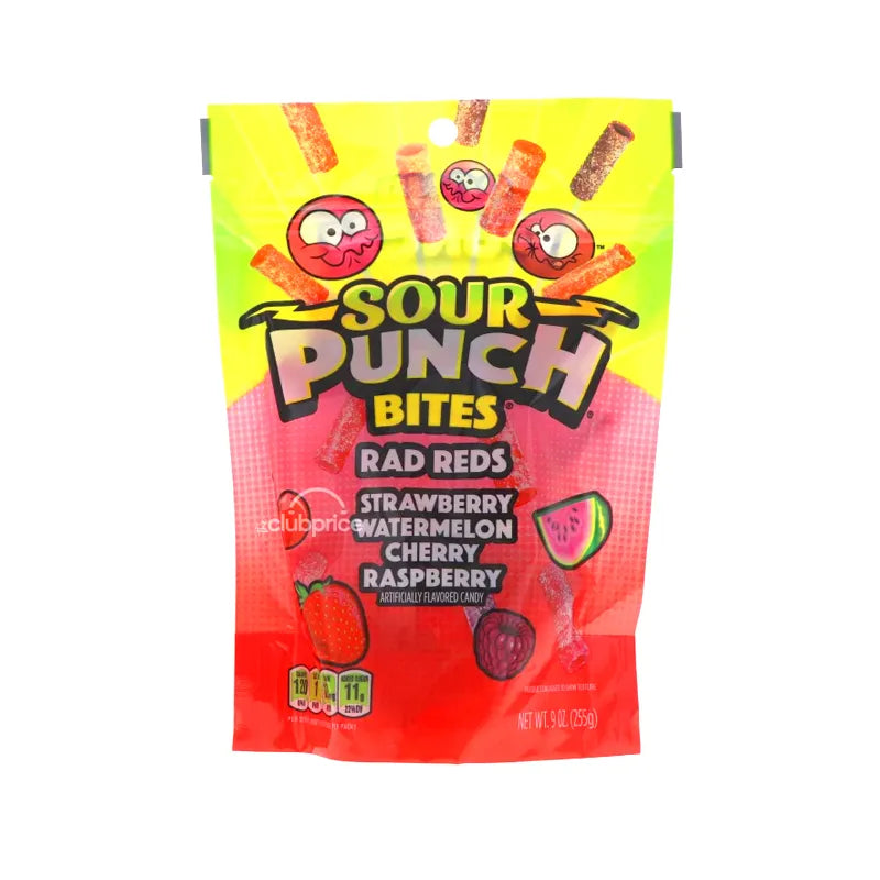 Sour Punch Bite Pouch Rad Reds - 9 oz image 0