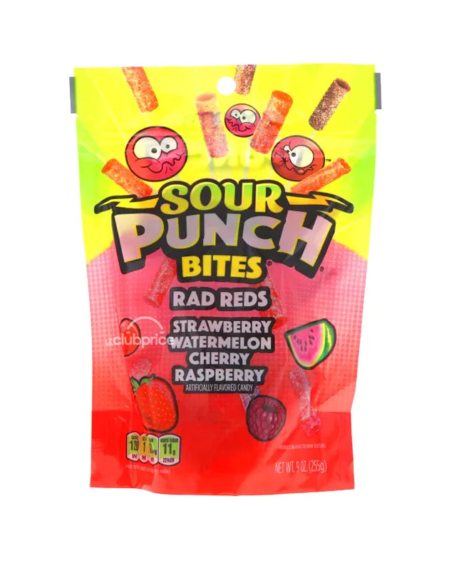 Sour Punch Bite Pouch Rad Reds - 9 oz image 0
