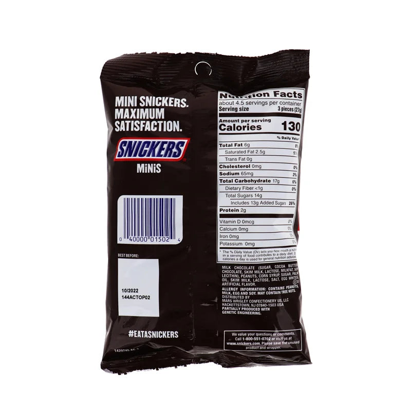 Snickers Minis Peg Pack (Pack of 12) - 4.4 oz image 1