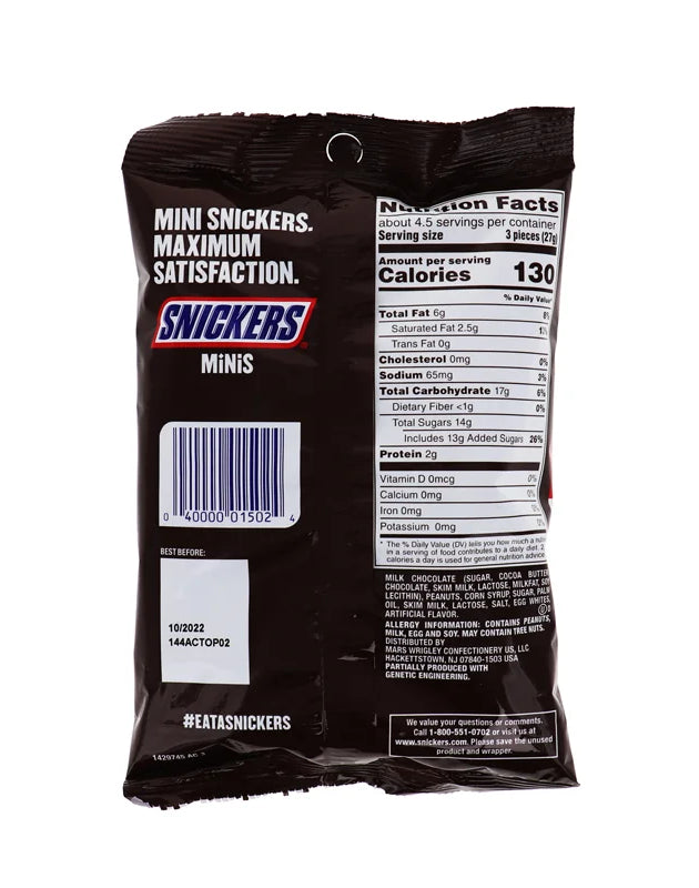 Snickers Minis Peg Pack (Pack of 12) - 4.4 oz image 0