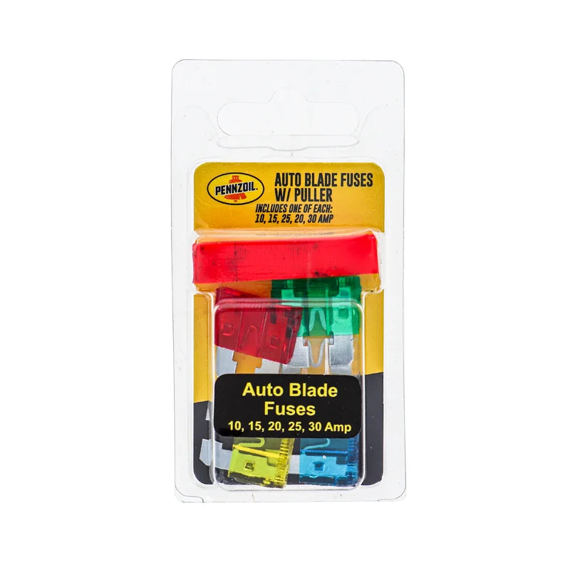 Pennzoil Auto Blade Fuses Miniature With Puller - (Pack of 5) image 0