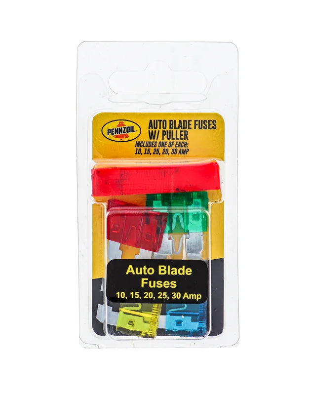 Pennzoil Auto Blade Fuses Miniature With Puller - (Pack of 5) image 0