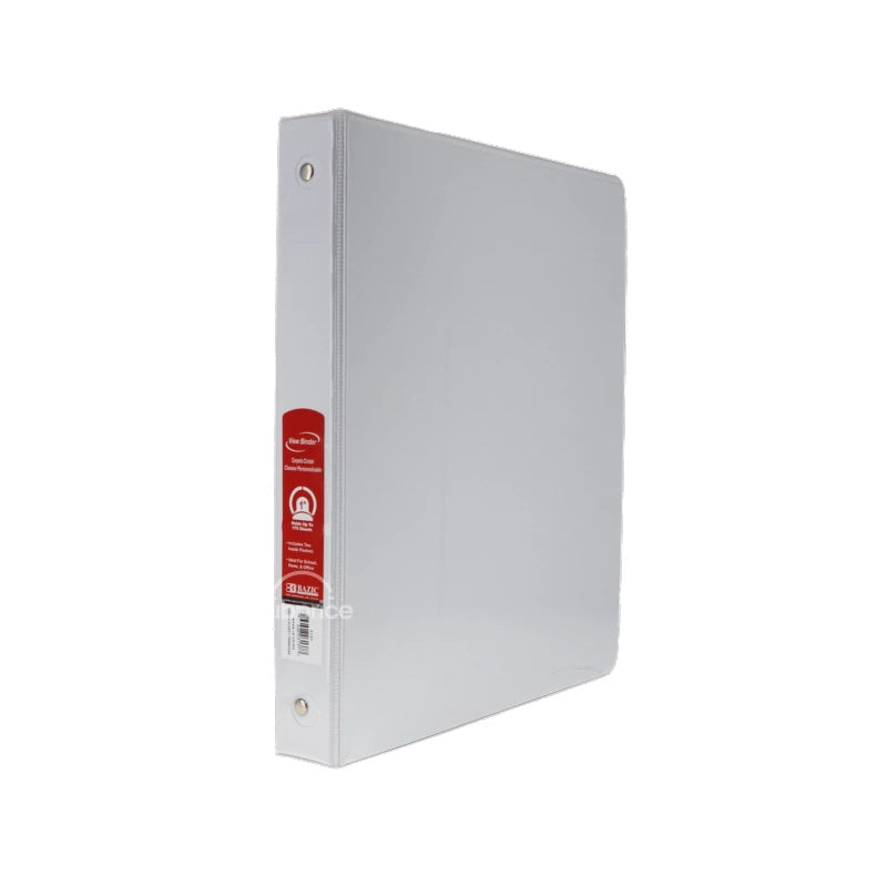 Binder 1" White 2 Pocket 3 Ring 1 Count Only image 0