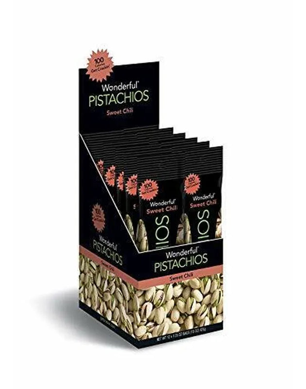 Wonderful Sweet Chilli Pistachio - Tube 12 Count - 1.25 oz image 0