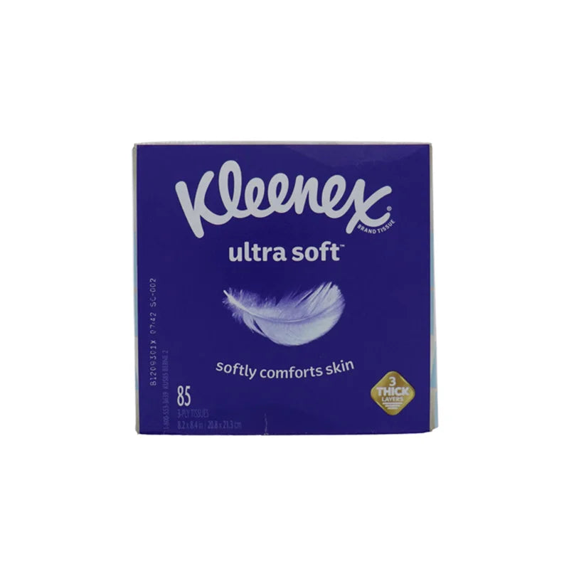 Kleenex Ultra Soft Tissue Cube Box 3 Ply 1 Count - 85 Sheets image 0