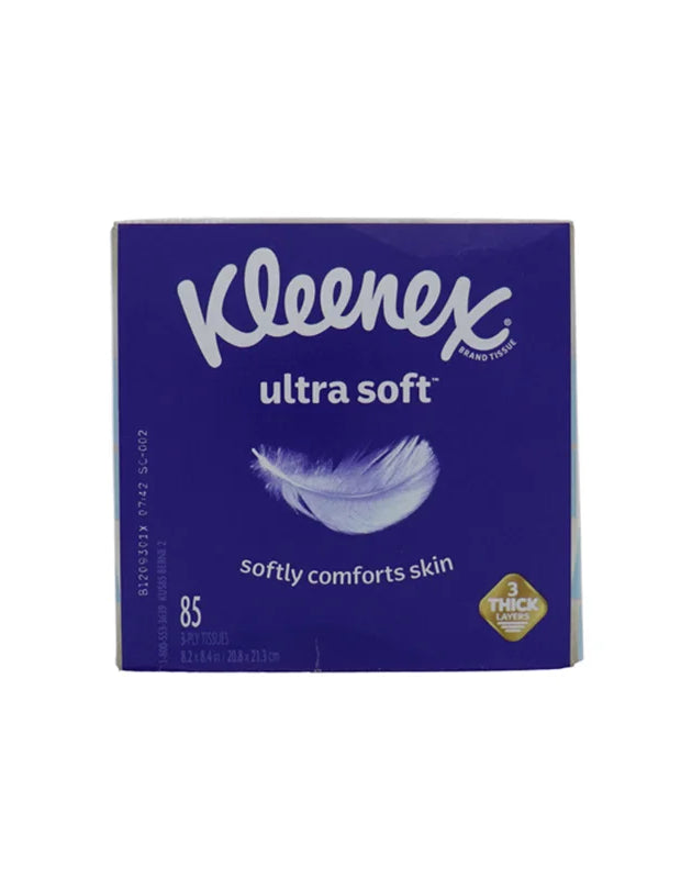 Kleenex Ultra Soft Tissue Cube Box 3 Ply 1 Count - 85 Sheets image 0