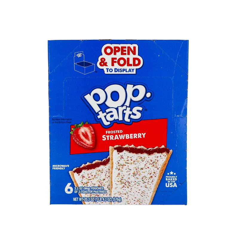 Kellogg's Pop Tarts Frosted Strawberry Pastries 6 Count - 3.67 oz image 0
