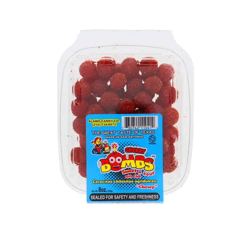 Alamo Candy Cherry Bombs Sweet & Sour 8 oz image 0