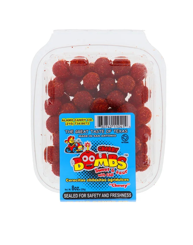 Alamo Candy Cherry Bombs Sweet & Sour 8 oz image 0