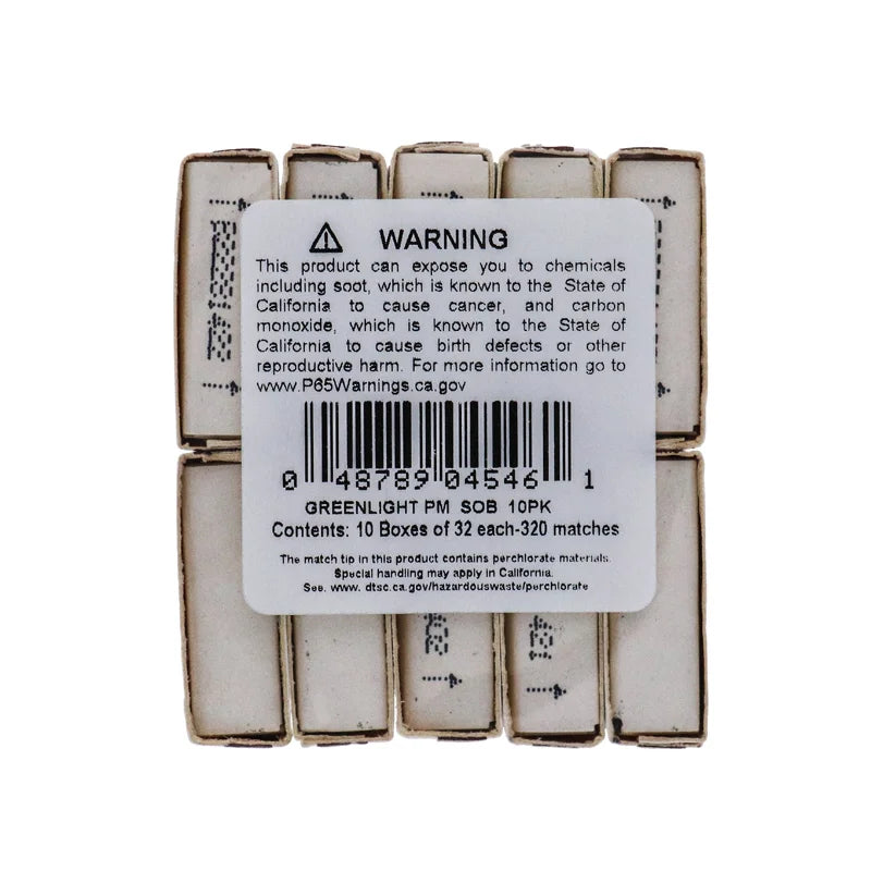 Diamond Green Light Strike Mini Matches 10 box - (Pack of 1) image 1
