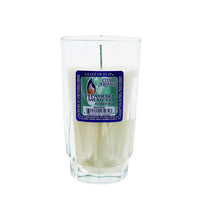 Glass Candle Cup Plain White - 1 Count Only image 0