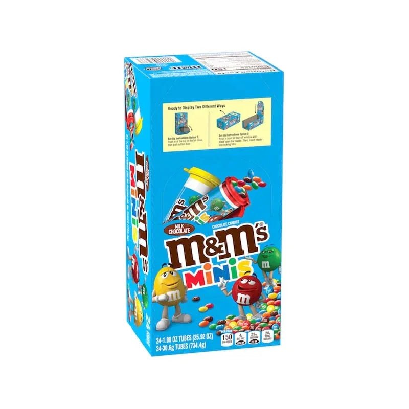 M&M Minis Milk Chocolate Tube 24/1.08Oz image 0