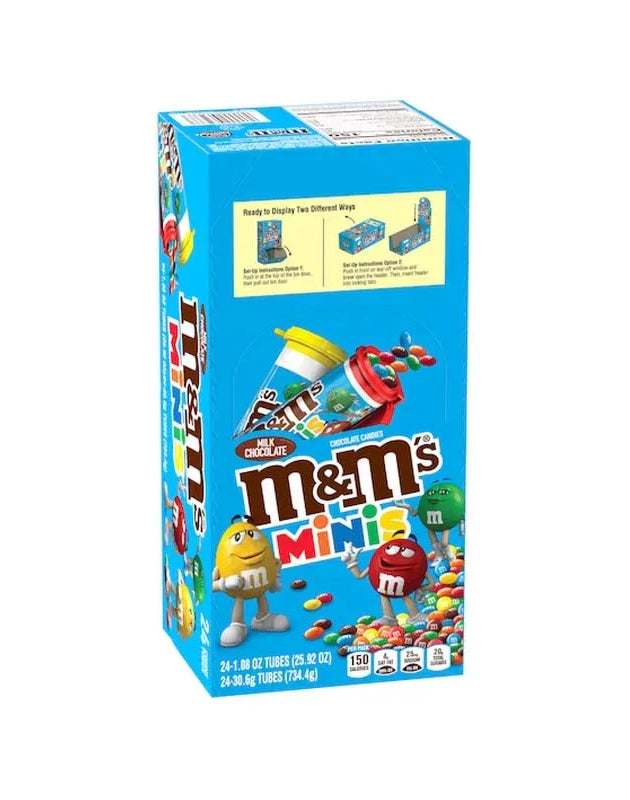 M&M Minis Milk Chocolate Tube 24/1.08Oz image 0