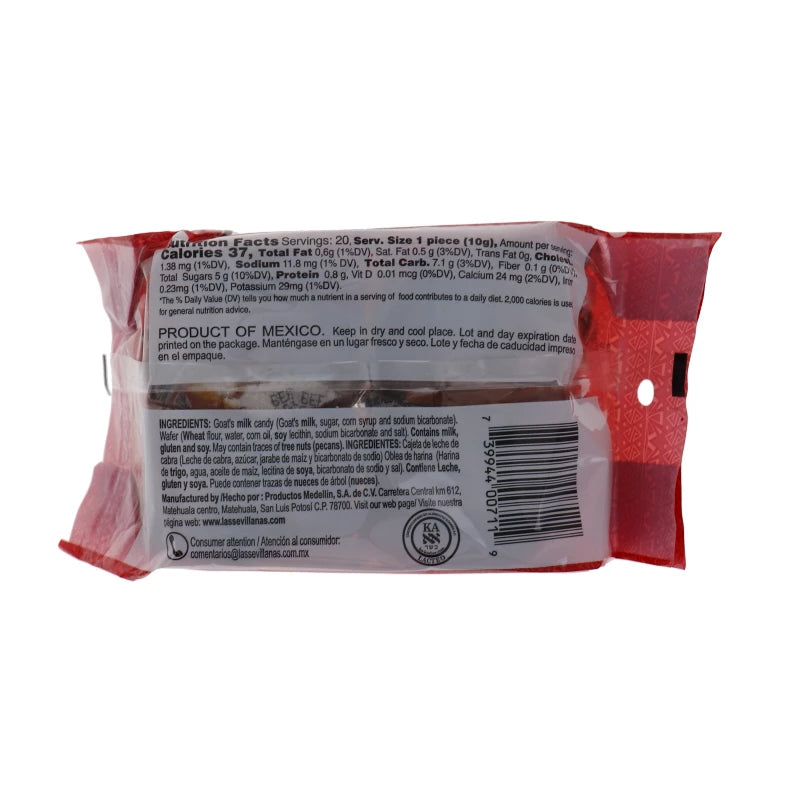 Las Sevillanas Obleas Mini Wafers with Goat Milk Candy 20 Count image 1