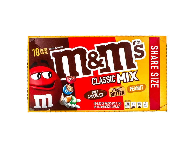 M&M's King Size Classic Mix Chocolate Candy 18 Count - 2.5 oz image 0