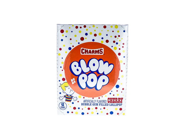Charms Blow Pops Cherry Lollipops - 48 Count image 0