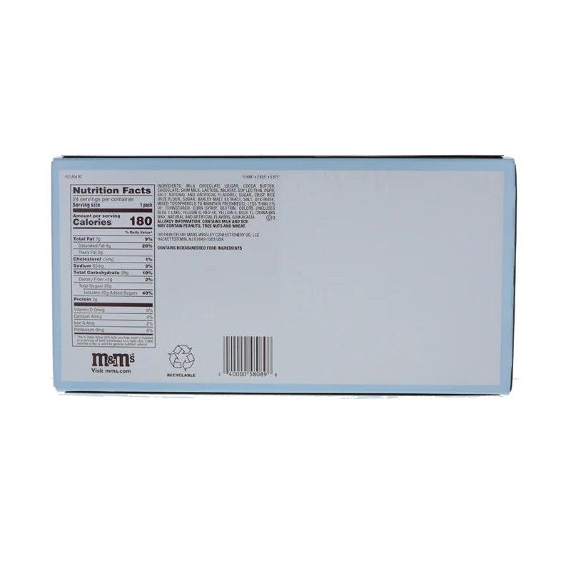 M & M's Crunchy Cookie Milk Chocolate Candy Standard Size 24 Count - 1.35 oz image 2