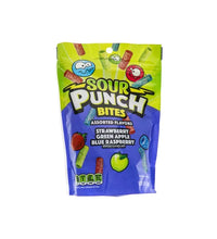 Sour Punch Strawberry Green Apple Blue Chewy Candy - 9oz image 0