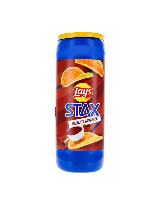 Lay's Stax Mesquite Barbecue Potato Crisps - 5.5 oz Canister image 0