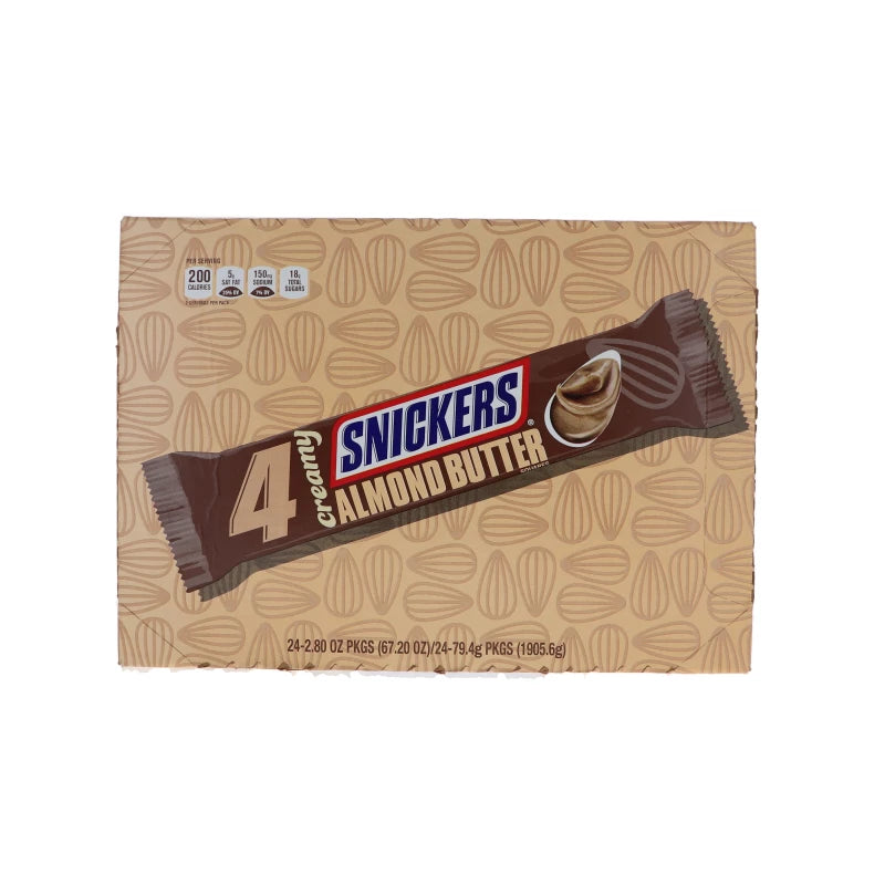 Snickers King Size Creamy Almond Butter Candy Bar 24 Count - 2.8 oz image 0