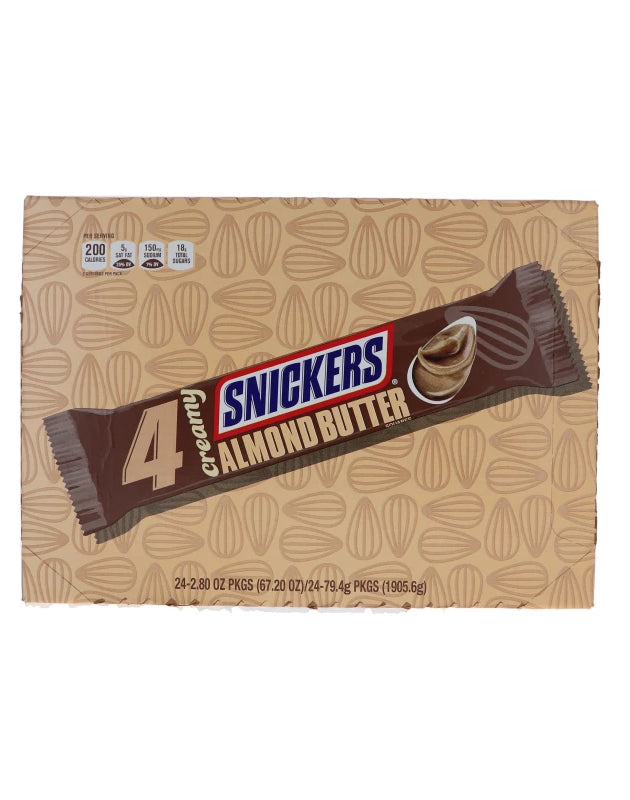 Snickers King Size Creamy Almond Butter Candy Bar 24 Count - 2.8 oz image 0