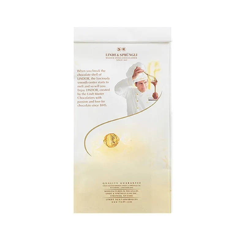 Lindt Lindor White Chocolate Candy Truffles, - 5.1 oz image 1