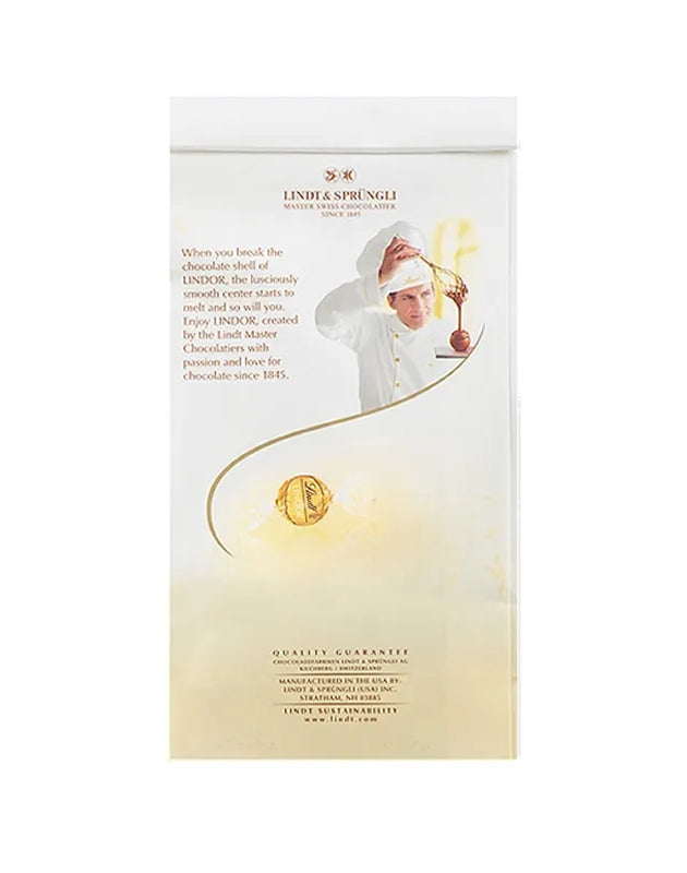 Lindt Lindor White Chocolate Candy Truffles, - 5.1 oz image 0