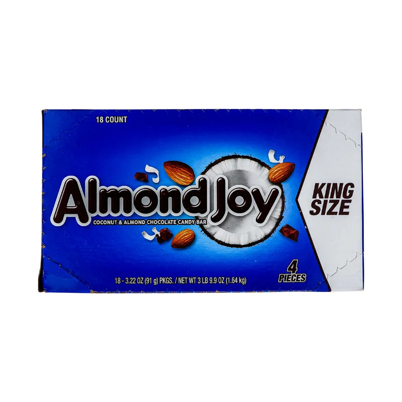 Almond Joy King Size Milk Chocolate With Coconut & Almonds 18/3.22Oz image 0