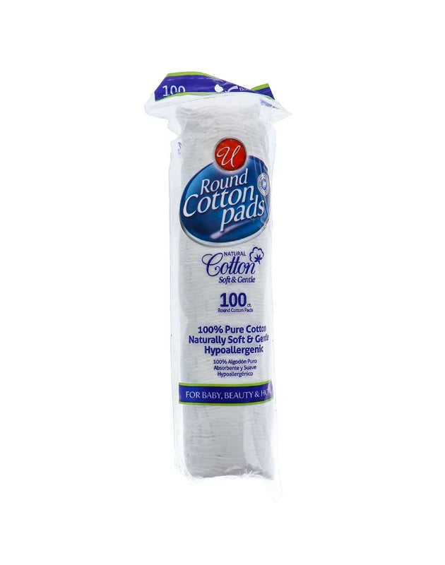 Round Cotton Cosmetic Pads 100 Pieces - 1 Count Only image 0