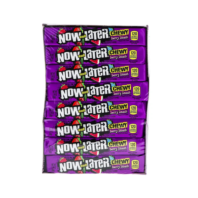 Now & Later Chewy Berry Smash Candy 24 Count - 16 Pieces image 0