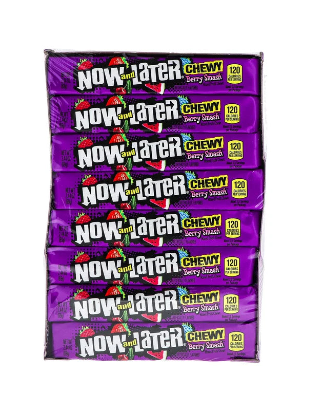 Now & Later Chewy Berry Smash Candy 24 Count - 16 Pieces image 0