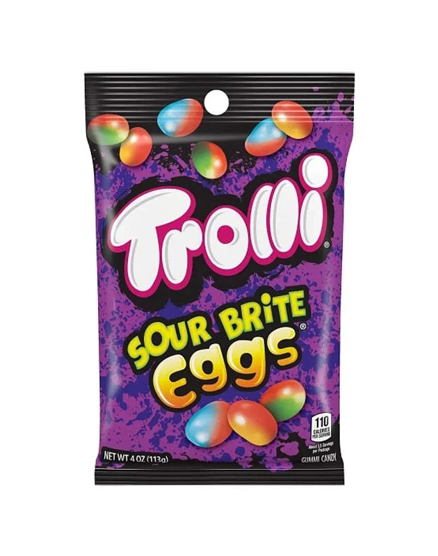 Trolli Peg Bag Sour Brite Eggs 12 Count - 4 oz image 0